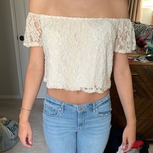 Lace crop top!